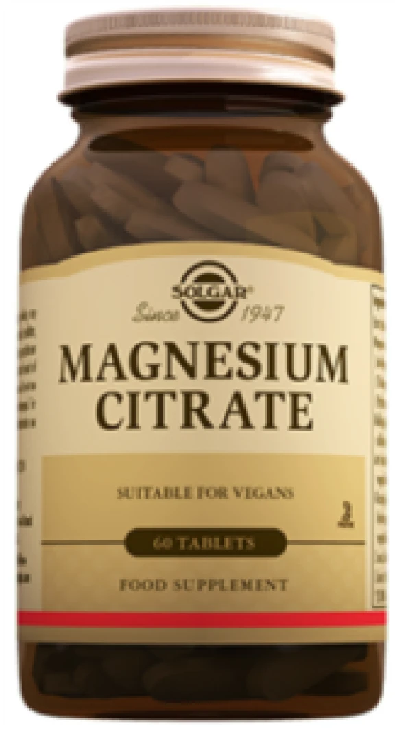 Solgar Magnesium Citrate 200Mg 60 Tablet