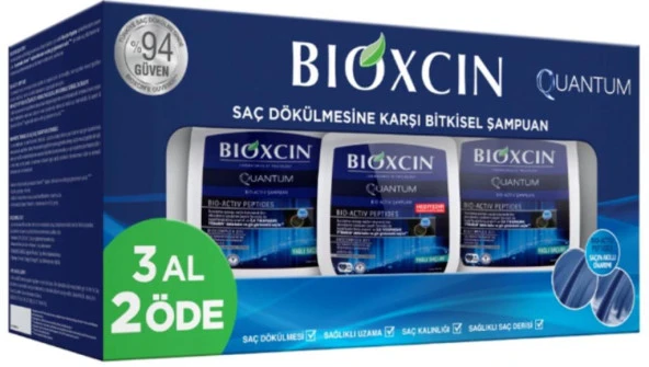 Bioxcin Quantum Yağlı Saçlara Özel Şampuan 300ml | 3 Al 2 Öde