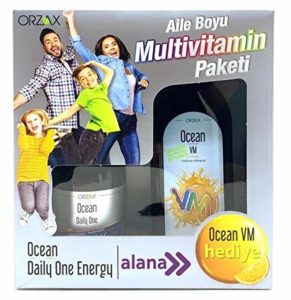 Orzax Ocean Aile Boyu Vitamin Paketi | Ocean Daily One + Ocean VM ürün görseli