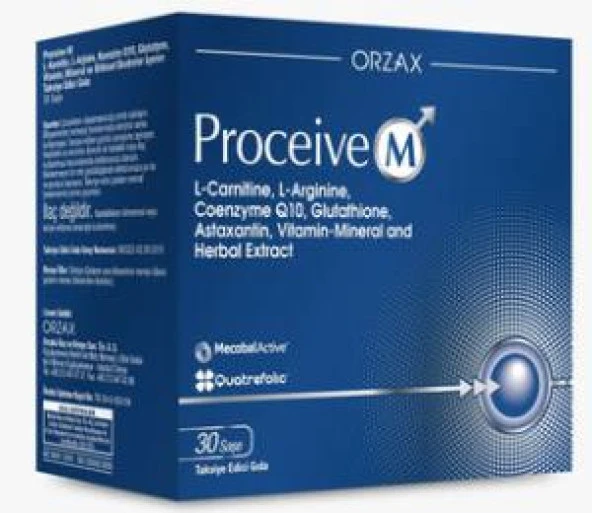 Orzax Proceive M 30 Saşe | L-Carnitine ve L-Arginin ürün görseli