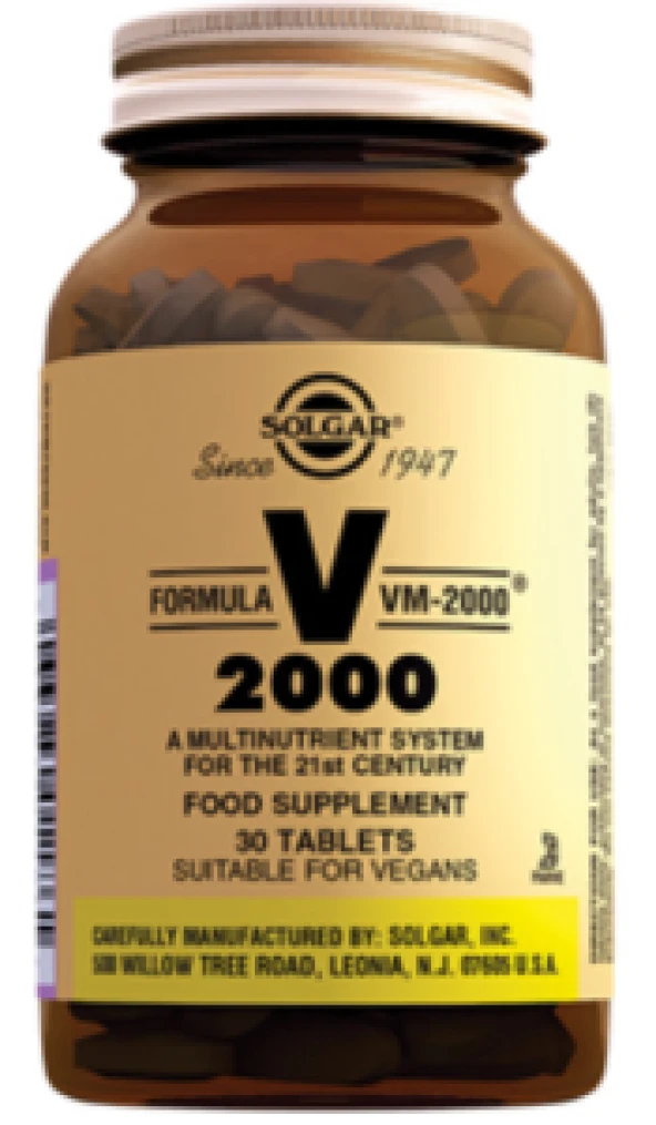 Solgar VM 2000 Multi-Vitamin 30 Tablet