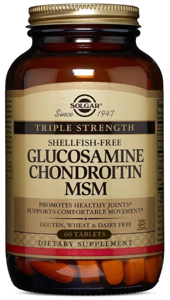 Solgar Glucosamin Chondroitin MSM 60 Tablet