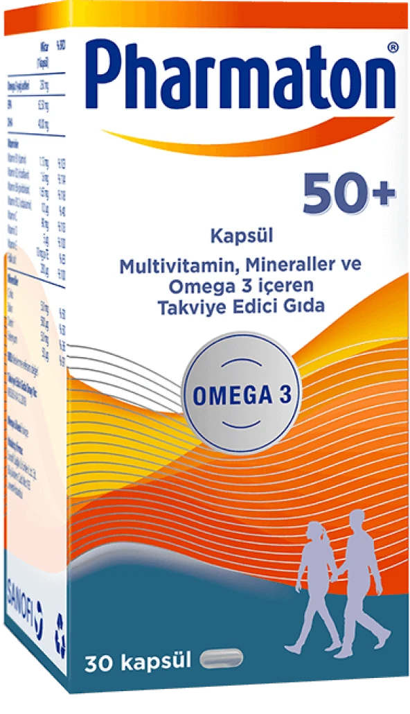 Pharmaton 50 Plus 30 Kapsül ürün görseli