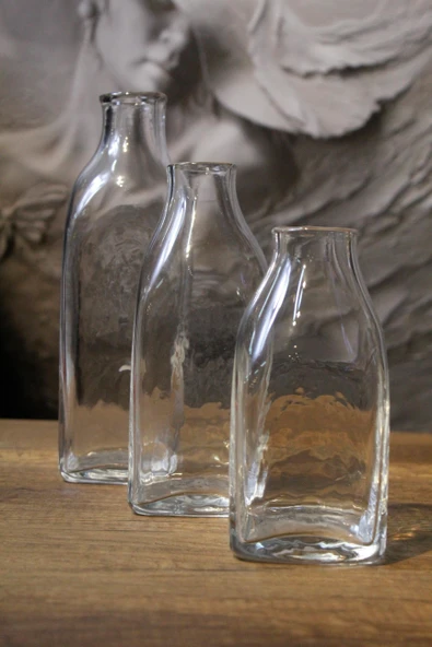 Paşabahçe El İmalatı Kristal 3 Lü Vazo Takımı 91086 - Resim 2