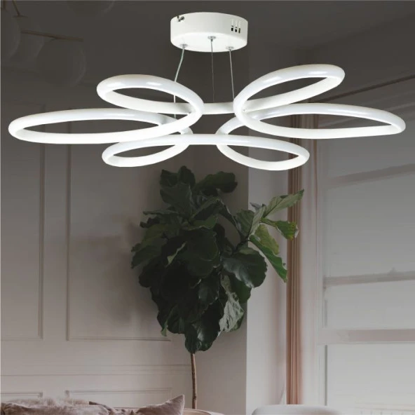 Erva Ledli Avize Papatya Beyaz ürün görseli