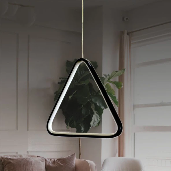 Erva Ledli Avize Üçgen Tekli Mavi ürün görseli