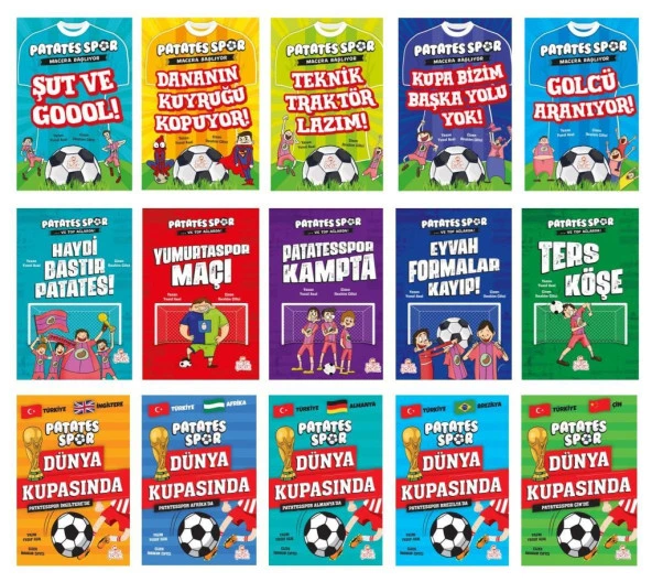 Yusuf Asal Patatesspor Serisi 15 Kitap (Ve Top Ağlarda + Macera Başlıyor + Dünya Kupasında)