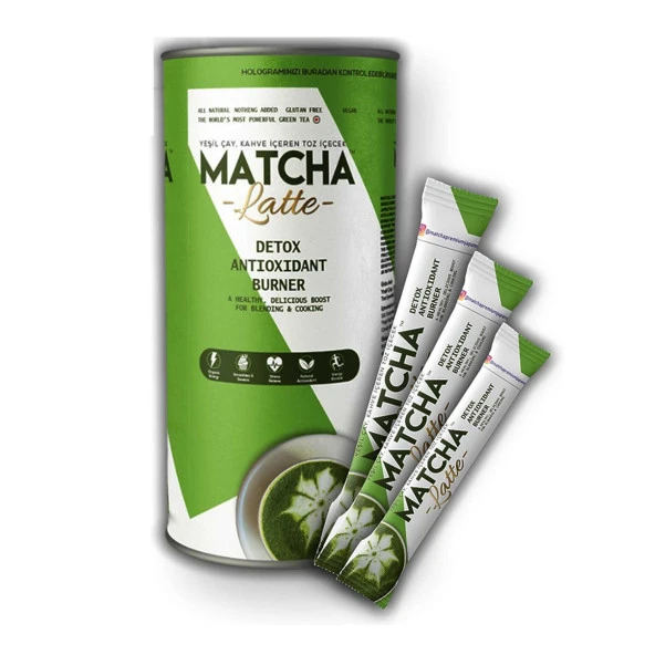 Matcha Premium Japanese Matcha Latte Form Çayı Maça Çayı 20 x 7GR