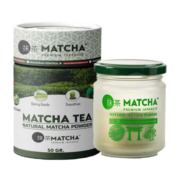 Matcha Premium Japanese Matcha Tozu Natural Powder Maça Çayı 50GR