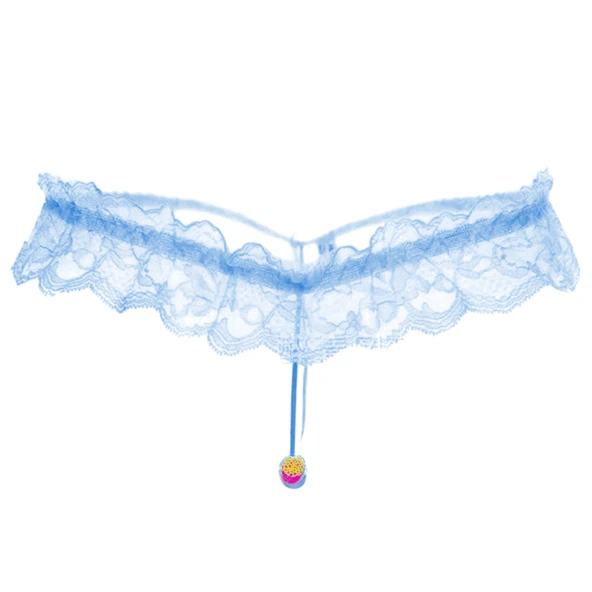 ASM1275 Kadın Mavi Dantel  Boncuk O Gece String ürün görseli 1