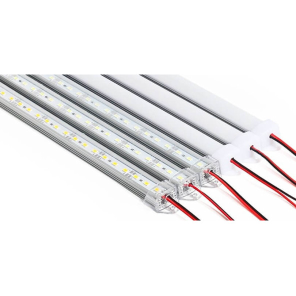 Digielektro Barled 24 Volt Çubuk LED 72 Ledli Beyaz Renk 5730 Kasalı OpakMat Kapak 100Cm