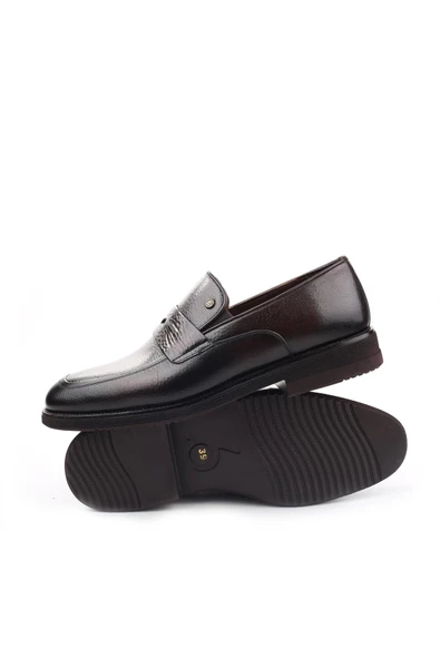 Benart 733 Hakiki Deri Bağcıksız Günlük Erkek Ayakkabı - Resim 8