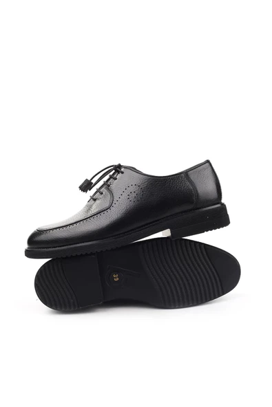 Benart 0605 Hakiki Deri Bağcıklı Günlük Erkek Ayakkabı - Resim 7