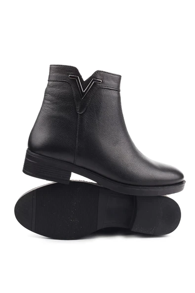 Castle Black 21893-1 Termo Taban Hakiki Deri Günlük Kadın Bot - Resim 5