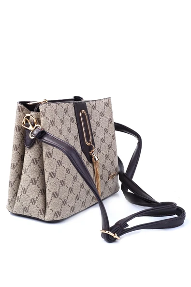 Armine 361-Nokta Baskılı Kadın El & Omuz Çantası - Resim 5