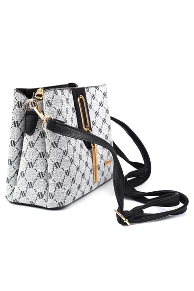 Armine 361-Nokta Baskılı Kadın El & Omuz Çantası - Resim 6