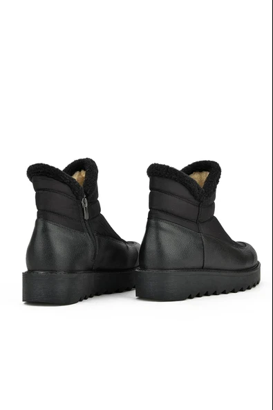 Papuç Sepeti 4006 Kadın Kürklü Kaymaz Taban Termal Kar Botu - Resim 5