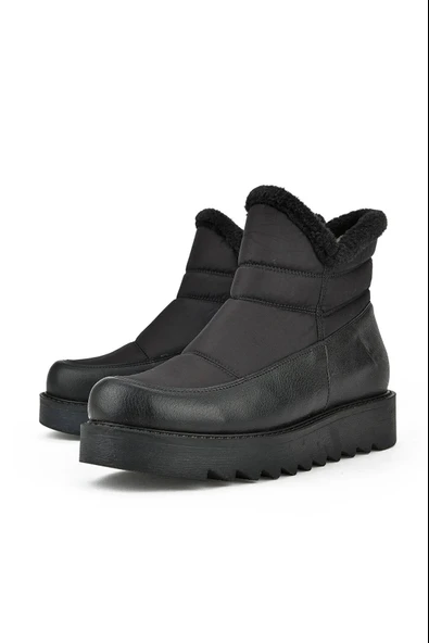 Papuç Sepeti 4006 Kadın Kürklü Kaymaz Taban Termal Kar Botu - Resim 4