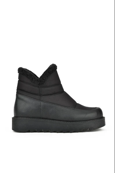 Papuç Sepeti 4006 Kadın Kürklü Kaymaz Taban Termal Kar Botu - Resim 2