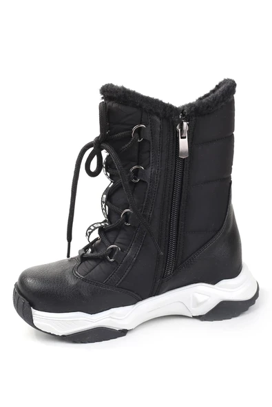 Papuç Sepeti 3474 Erkek Çocuk İçi Yünlü Termo Taban Kar Botu - Resim 2