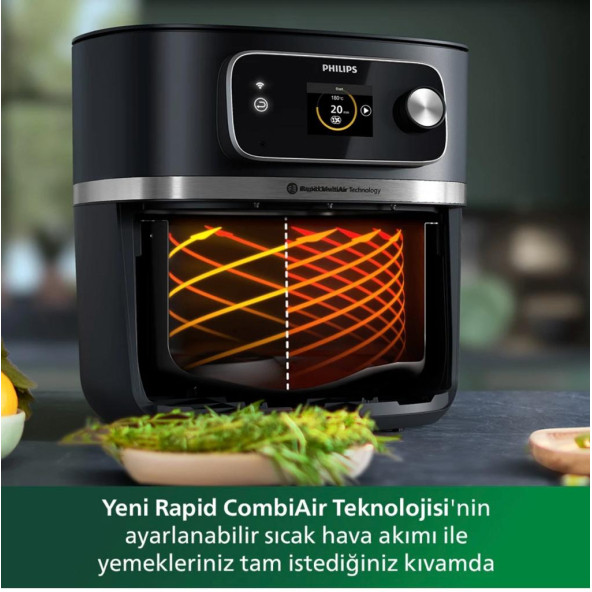 Philips Airfryer HD9880/90 7000 Serisi Combi XXL Connected 8.3 lt Yağsız Fritöz - 5