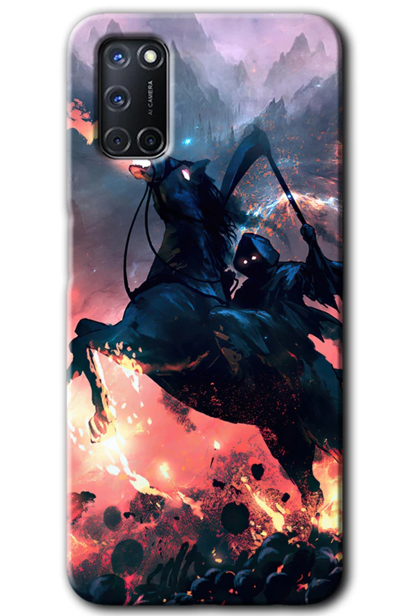 Oppo A52 Kılıf HD Desen Baskılı Arka Kapak - Bloodhorne