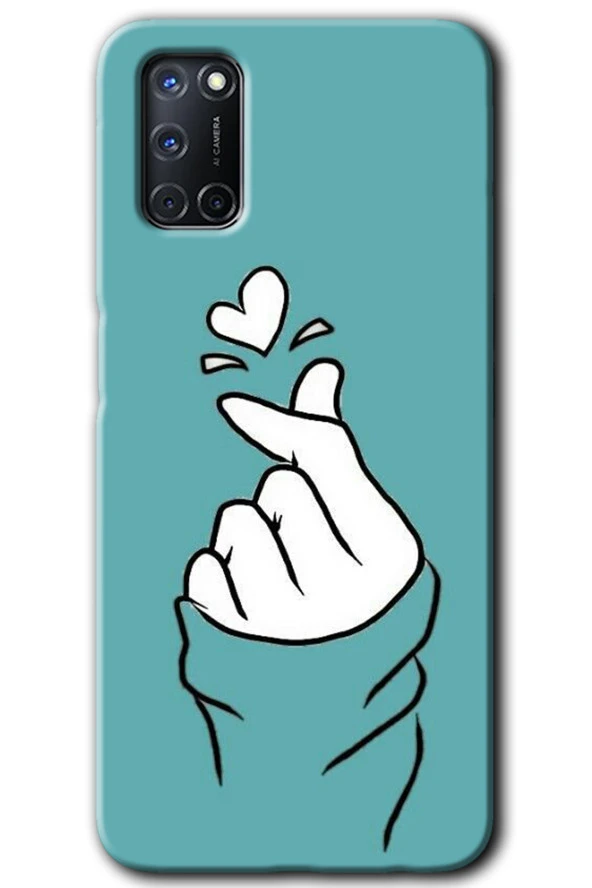 Oppo A52 Kılıf HD Desen Baskılı Arka Kapak - Mutluluk