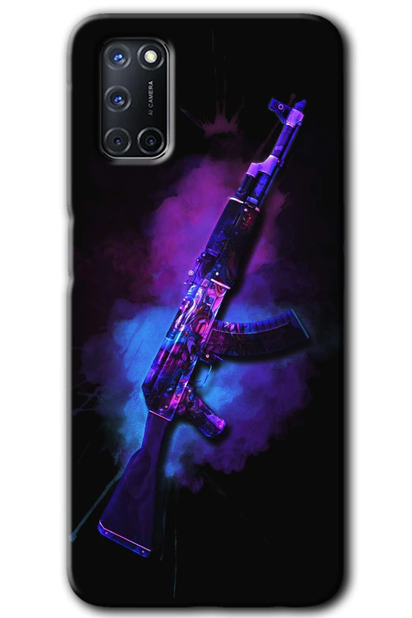 Oppo A52 Kılıf HD Desen Baskılı Arka Kapak - AK