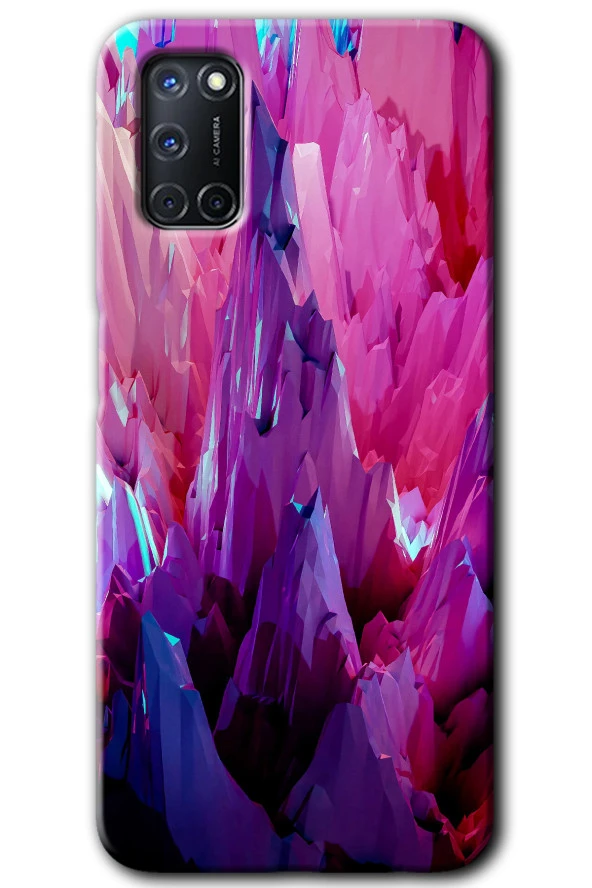 Oppo A52 Kılıf HD Desen Baskılı Arka Kapak - Abstraction Sharp