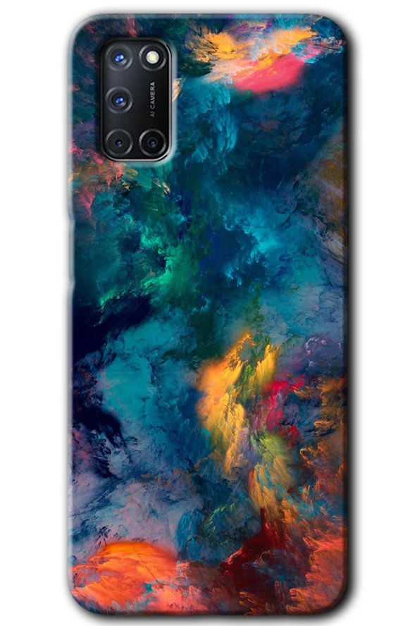 Oppo A52 Kılıf HD Desen Baskılı Arka Kapak - Valhalla