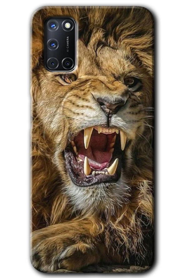 Oppo A52 Kılıf HD Desen Baskılı Arka Kapak - Lion King