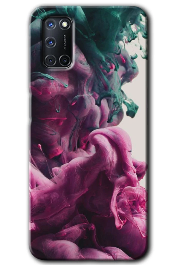 Oppo A52 Kılıf HD Desen Baskılı Arka Kapak - Liquid Cloud