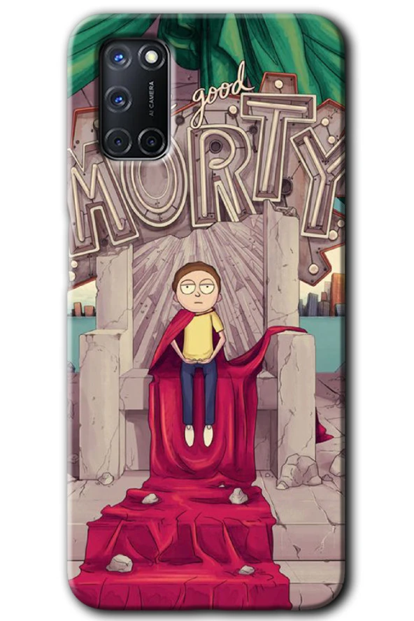 Oppo A52 Kılıf HD Desen Baskılı Arka Kapak - Morty