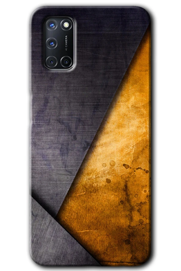 Oppo A52 Kılıf HD Desen Baskılı Arka Kapak - Abstract 3