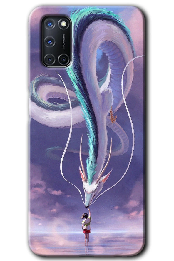 Oppo A52 Kılıf HD Desen Baskılı Arka Kapak - Dragon Snake