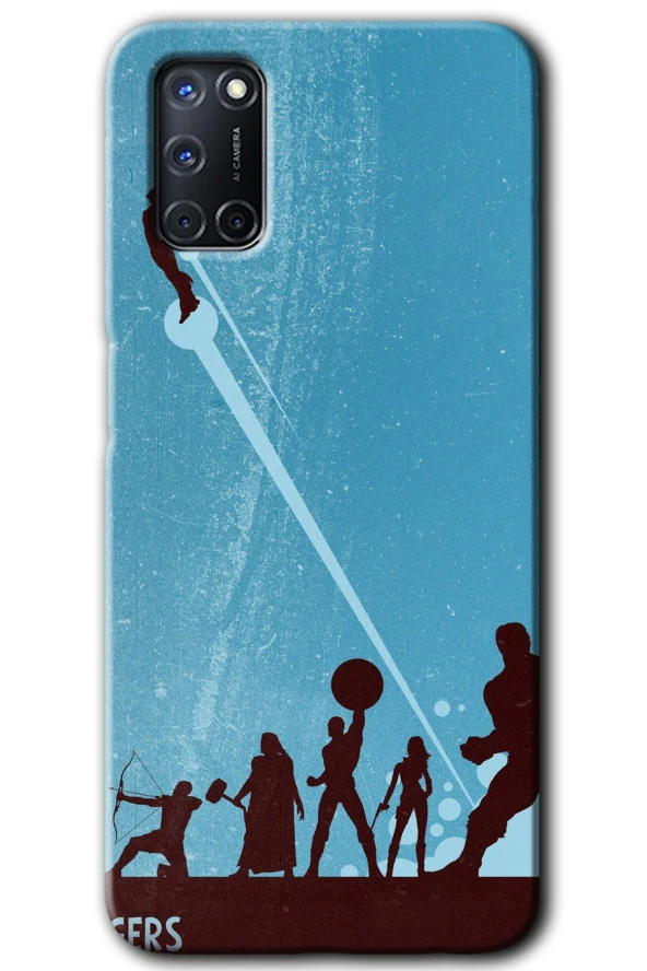 Oppo A52 Kılıf HD Desen Baskılı Arka Kapak - Avengers Team