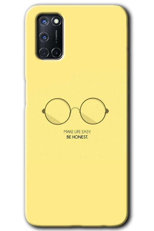 Oppo A52 Kılıf HD Desen Baskılı Arka Kapak - Be Honest