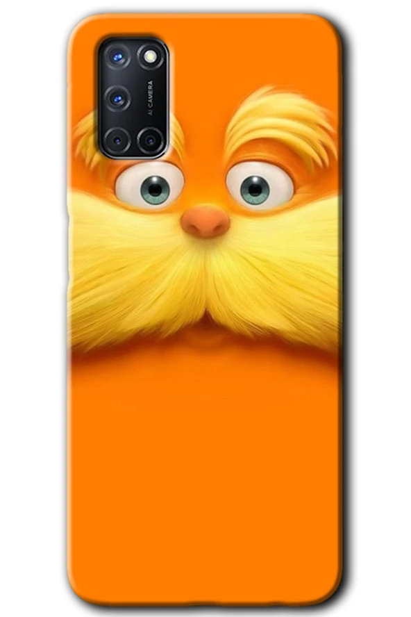 Oppo A52 Kılıf HD Desen Baskılı Arka Kapak - Garfield