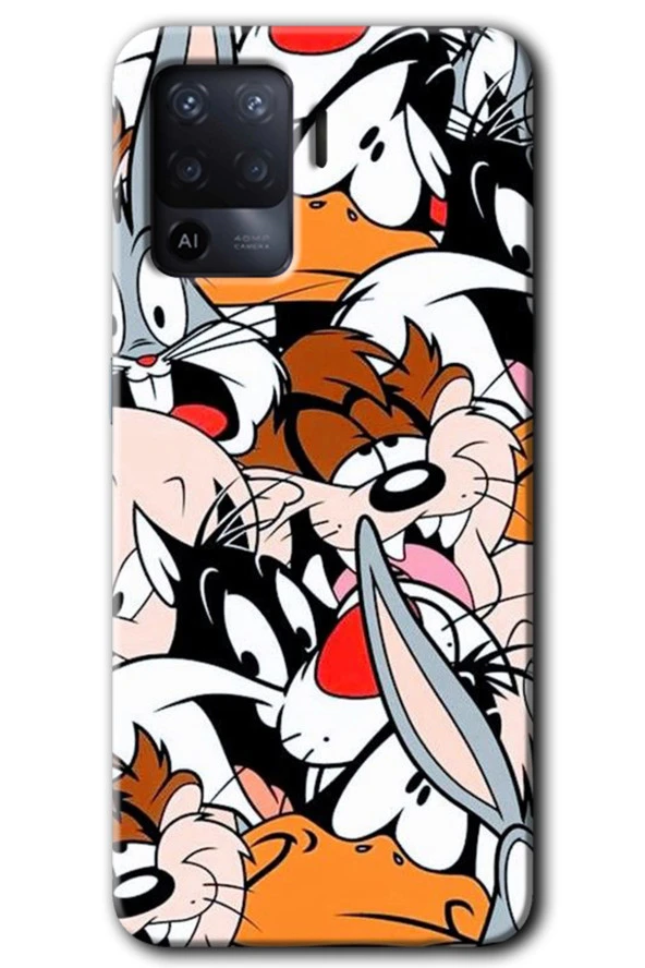 Oppo Reno 5 Lite Kılıf HD Desen Baskılı Arka Kapak - Karakterler