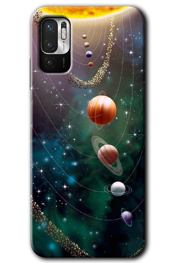 Poco M3 Pro Kılıf HD Desen Baskılı Arka Kapak - Cosmos