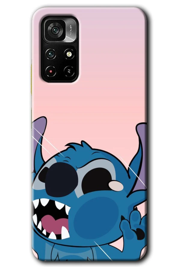 Poco M4 Pro 5G Kılıf HD Desen Baskılı Arka Kapak - Stitch