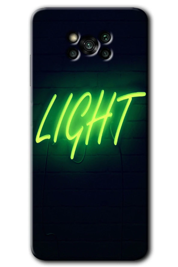 Poco x3 NFC Kılıf HD Desen Baskılı Arka Kapak - Neon İnion