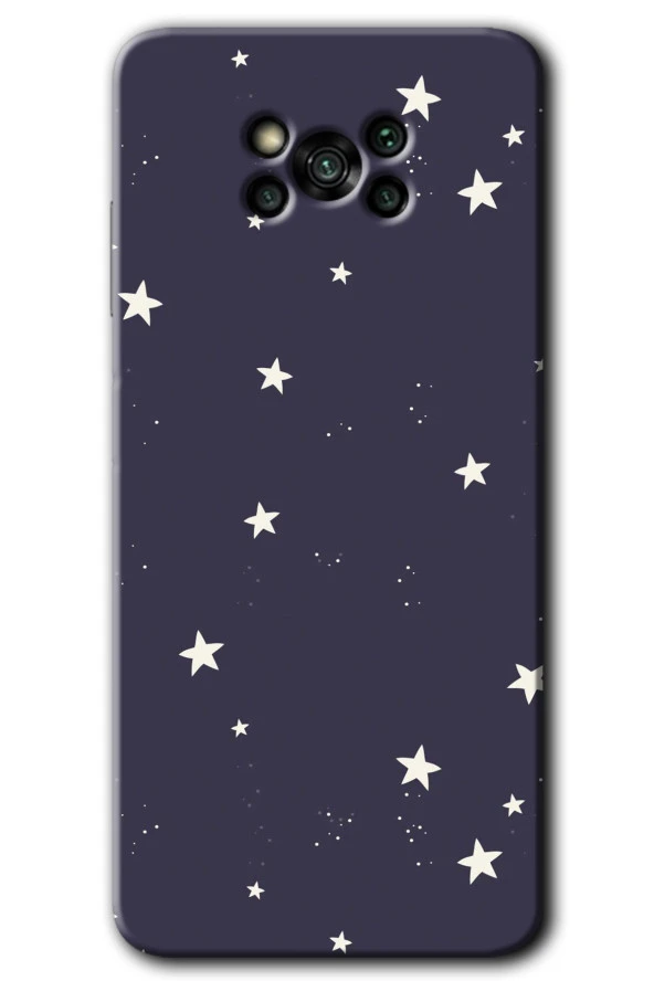 Poco x3 NFC Kılıf HD Desen Baskılı Arka Kapak - Gökyüzü Yıldız