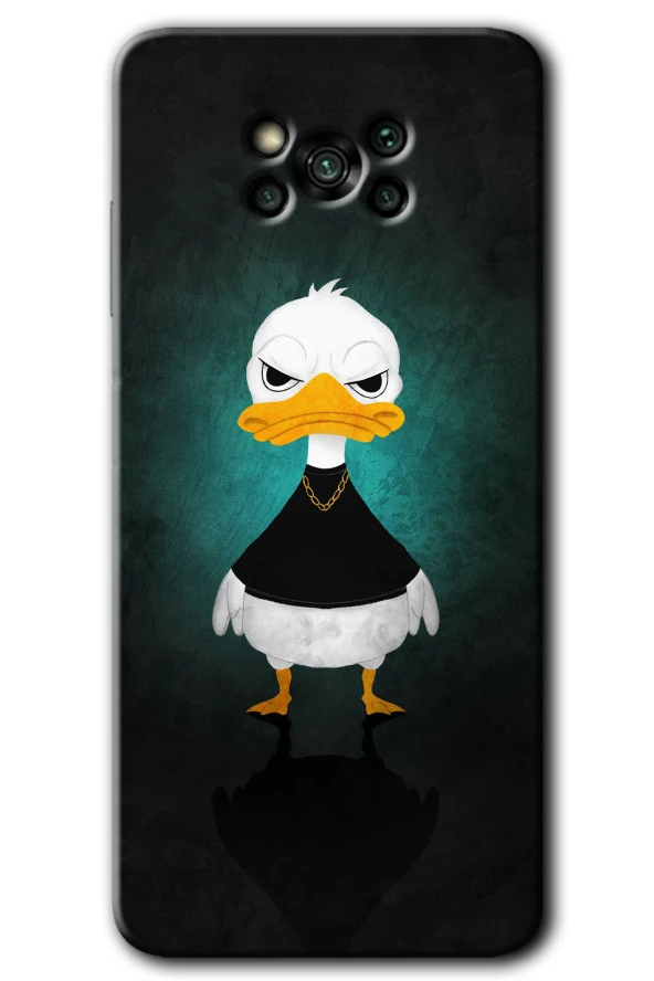 Poco x3 Pro Kılıf HD Desen Baskılı Arka Kapak - Angry Duck