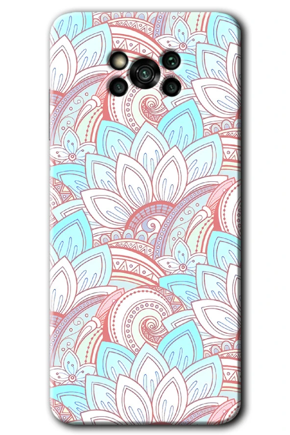Poco x3 Pro Kılıf HD Desen Baskılı Arka Kapak - Çin Mandala 1