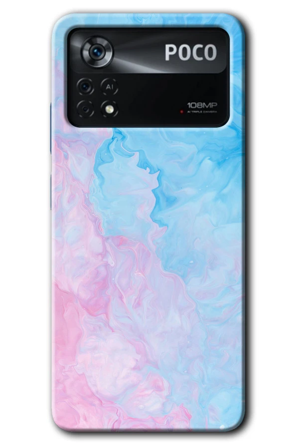 Poco x4 Pro Kılıf HD Desen Baskılı Arka Kapak - Blue Art