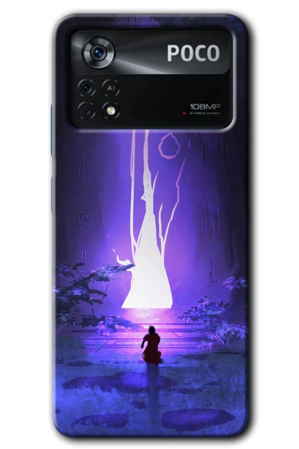 Poco x4 Pro Kılıf HD Desen Baskılı Arka Kapak - Wanderer Silhouette
