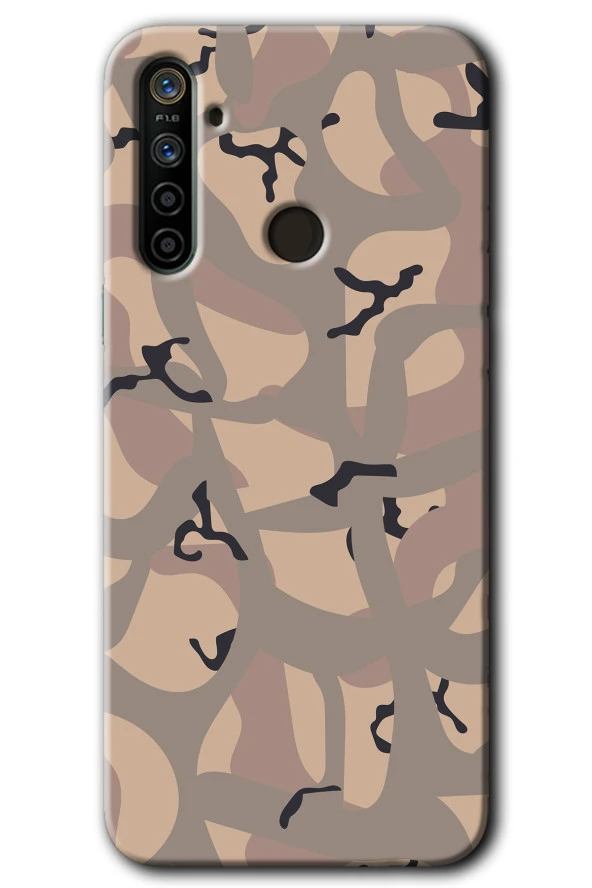 Realme 6i Kılıf HD Desen Baskılı Arka Kapak - Kamuflaj 6