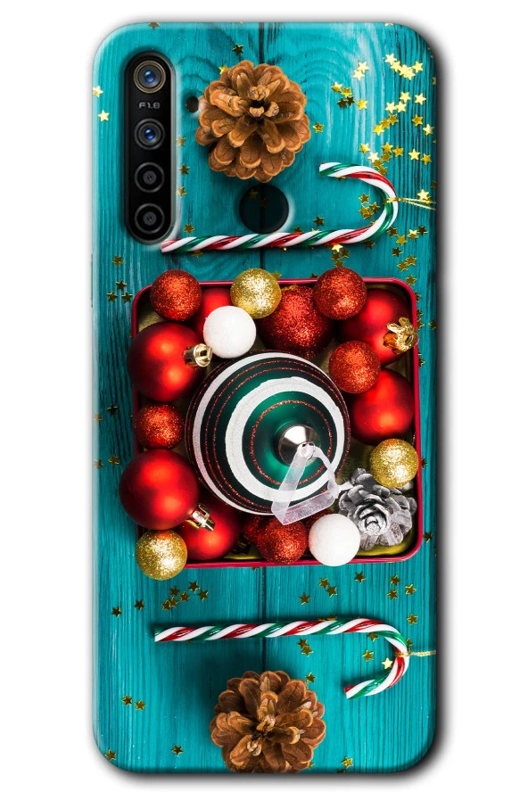 Realme 6i Kılıf HD Desen Baskılı Arka Kapak - Christmas
