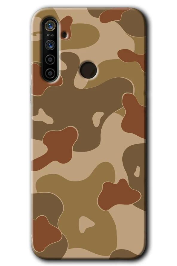 Realme 6i Kılıf HD Desen Baskılı Arka Kapak - Kamuflaj 10
